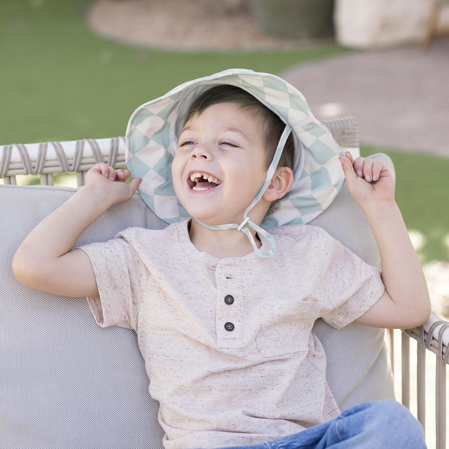Tiny Twinkle Baby & Toddler Sun Hat - Adjustable UPF 50+ Bucket Hat for Infants & Kids | Lightweight Quick-Dry Design