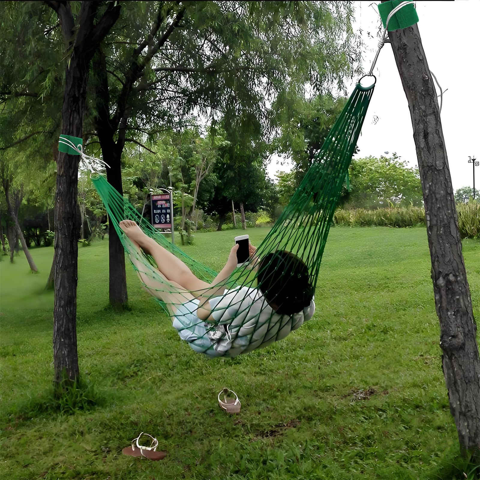 Tree Protectors for Slacklines 79" x 4" Tree Guards - 2 Piece Non-Slip Felt Wraps with Anti-Slip Guide Straps - Perfect Outdoor Tree Wear for Ziplines Hammocks Slackline Rope