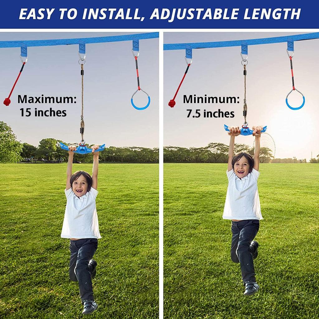 YAMIPROBI Ninja-Twister Swing Set - 360° Handle for Spin Flips | Fun Backyard Toy for Kids