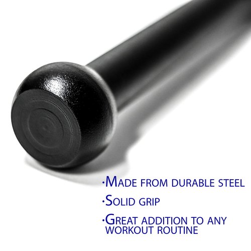 Trademark Innovations Indian Club Exercise Workout Bars (Set of 2, 5lbs Each)