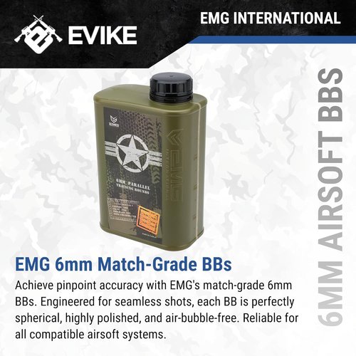 Evike Airsoft - EMG International Match Grade 6mm Airsoft BBs | Precision Performance & Accuracy