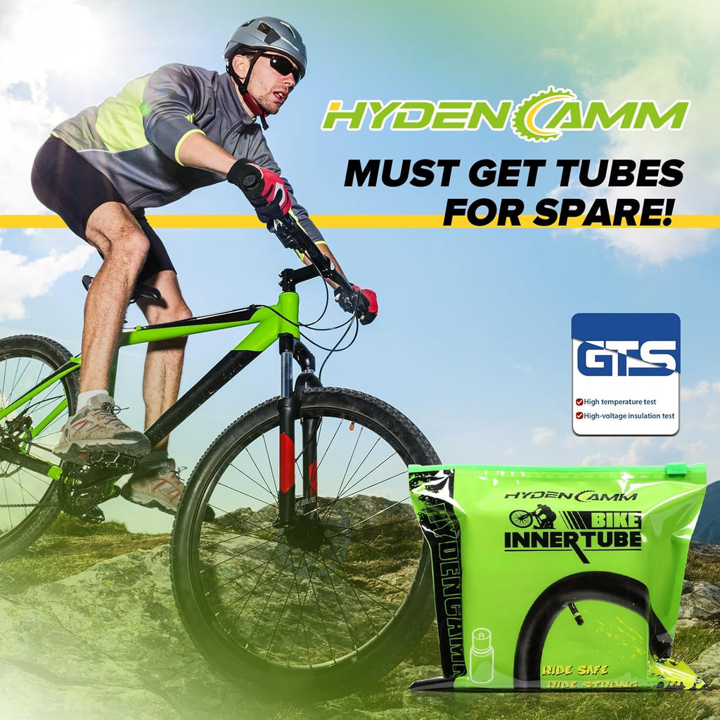 Skiennix Bike Inner Tube - 20/26" Butyl Tube with 35mm AV Schrader Valve & 2 Tire Levers | Versatile Fit for MTB/City Bikes