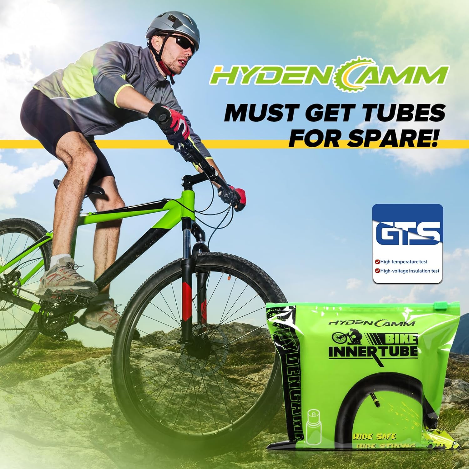 Skiennix Bike Inner Tube - 20/26" Butyl Tube with 35mm AV Schrader Valve & 2 Tire Levers | Versatile Fit for MTB/City Bikes