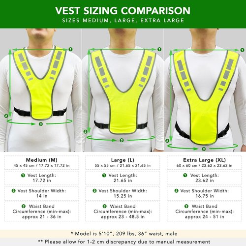 MaximalPower Reflective Vest - Adjustable Safety Gear for Night Walking | Ideal for Men, Women, Kids