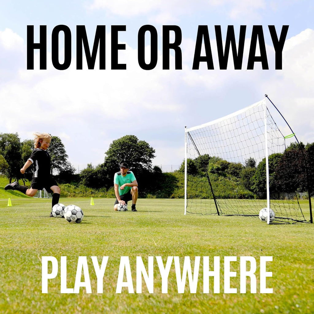 QUICKPLAY Kickster Soccer Goal - Ultra Portable Backyard Net | Quick Setup | Includes Carry Bag | 7 Sizes Available