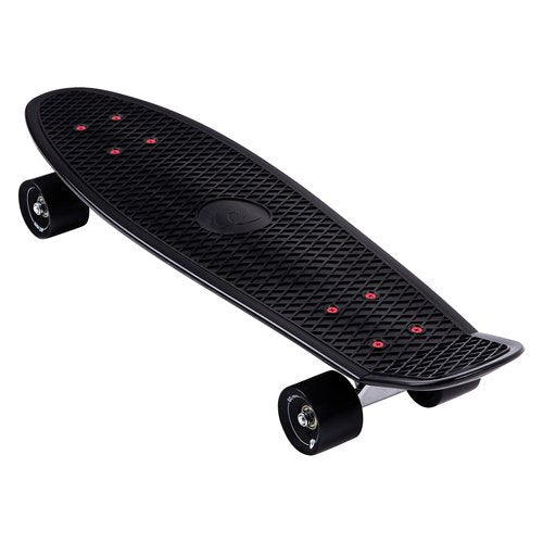 Retrospec Quip Mini Cruiser Skateboard 22.5" And 27" Classic Retro Plastic Cruiser Complete Skateboard With ABEC 7 Bearings And PU Wheels Compact Board With Grippy, Molded Waffle Deck