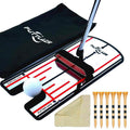 Golf Putting Mirror with 6 Tees, Putting Mirror Training Aid for Golf Practice Putting Trainer, Golf Gifts for Men