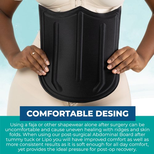 Lipo Express Max Coverage Abdominal Definer Foam Board Black
