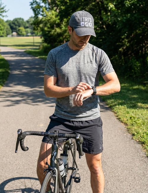 InnoBeta Triathlon Hat - Adjustable Embroidered Baseball Cap for Men & Women | Gray Gift Idea