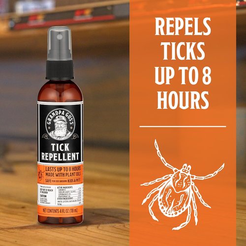 Grandpa Gus's Natural Tick & Mosquito Repellent Spray - DEET-Free, Plant-Based, 4 oz | Safe for Kids, 2 Pack
