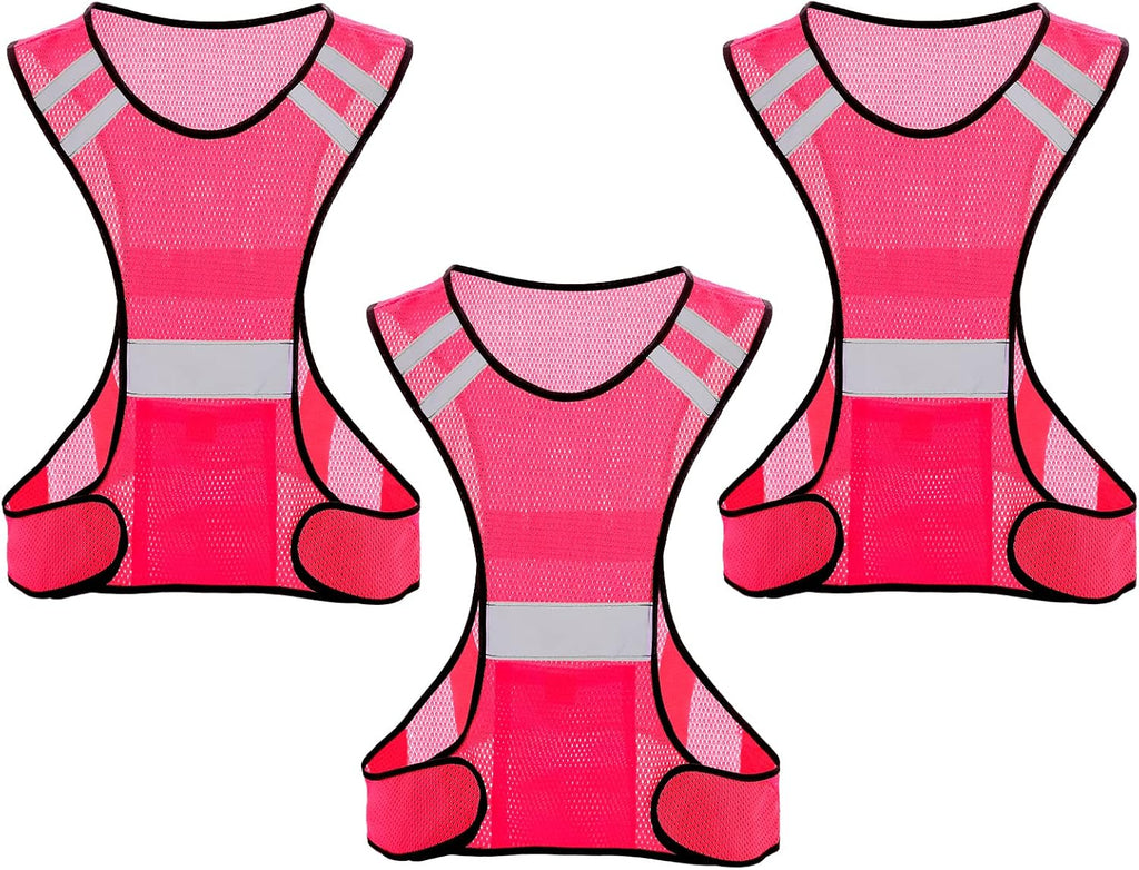 TCCFCCT Reflective Running Vest - High Visibility Gear with Large Pocket for Safety & Comfort