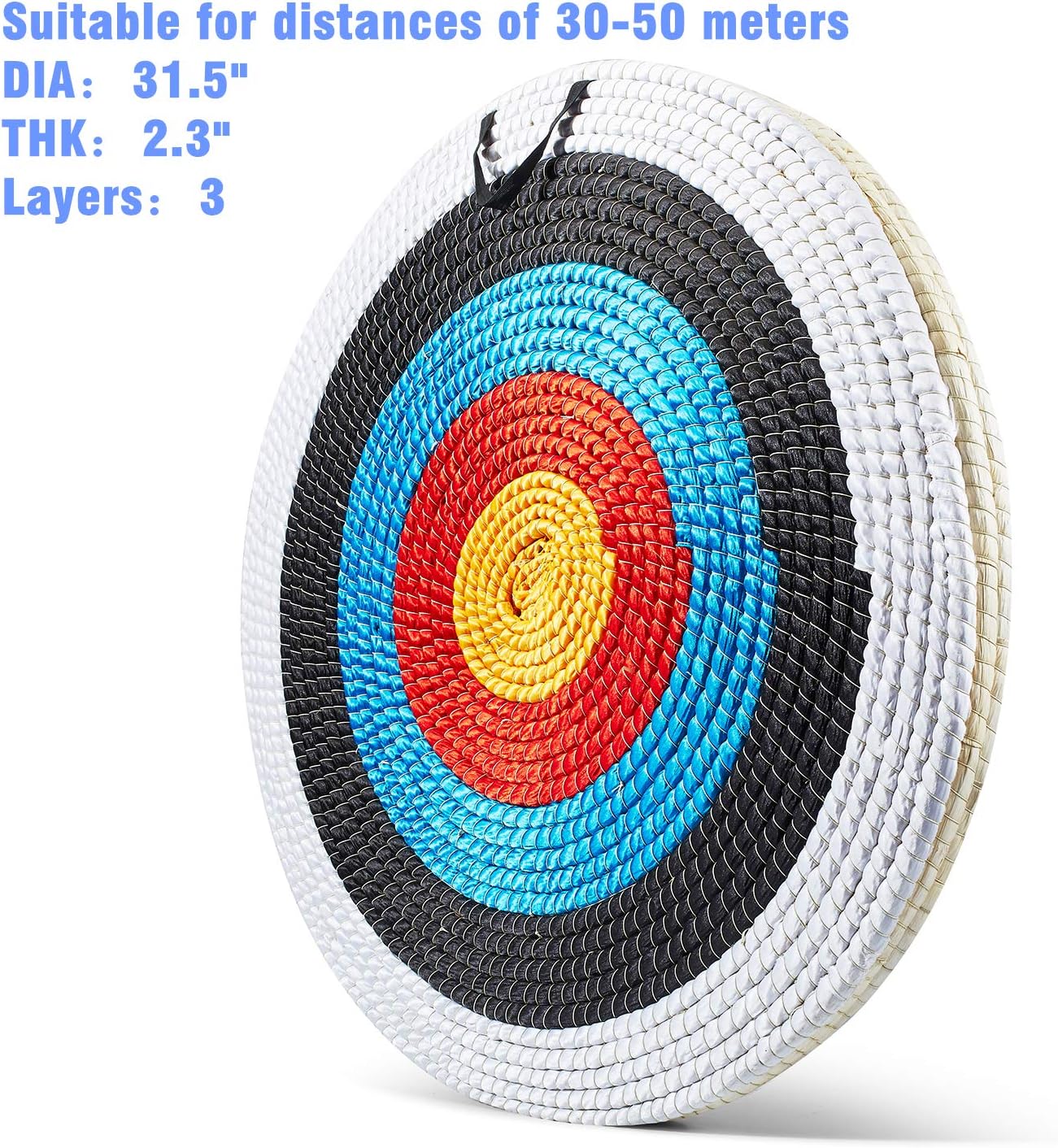 Traditional Hand-Made Straw Archery Target - Ideal Arrow Target for Recurve & Compound Bows