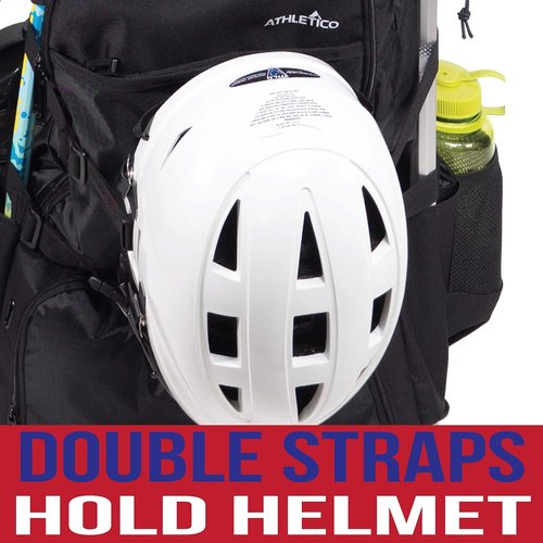 Athletico Lacrosse Bag - Extra Large Field Hockey Backpack with Two Stick Holders & Cleats Compartment