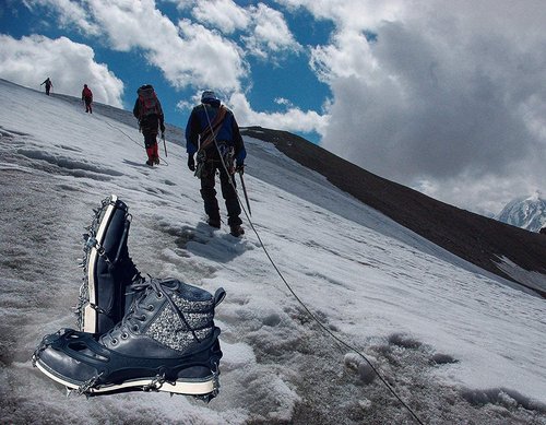Limm Ice Snow Traction Cleats - Large Lightweight Crampon Cleats with Big Spikes - Anti Slip Walking Grips Fasten Quickly & Easily Over Footwear - Portable Ice Grippers for Shoes and Boots
