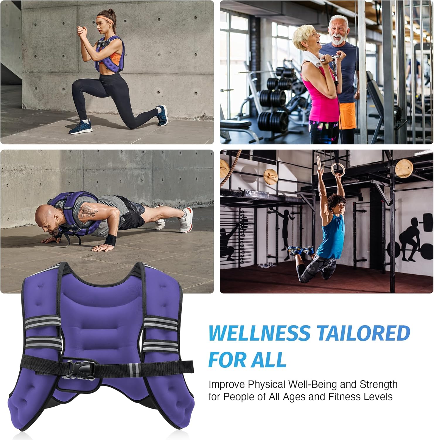ZELUS Weighted Vest - Adjustable 6lb to 30lb for Enhanced Workout, Strength Training & Weight Loss