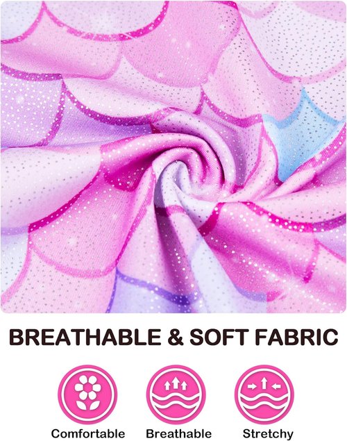 Domusgo Gymnastics Leotards - Sparkly One-Piece Tumbling Outfit for Girls