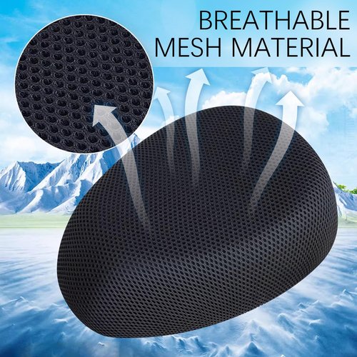 Easecos Mesh Bike Seat Cover Set, E-Bike Seat Protector Breathable Net Heat Insulation Bicycle Rear Cushion Cover Sun Protection Bicycle Saddle Protective Case for Outdoor & Indoor
