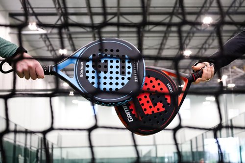 Gamma RZR Padel Racket – Teardrop Shape for Power & Control, Microbead Texture for Precision & Spin, Lightweight, Durable Racquet for Beginner to Intermediate Players