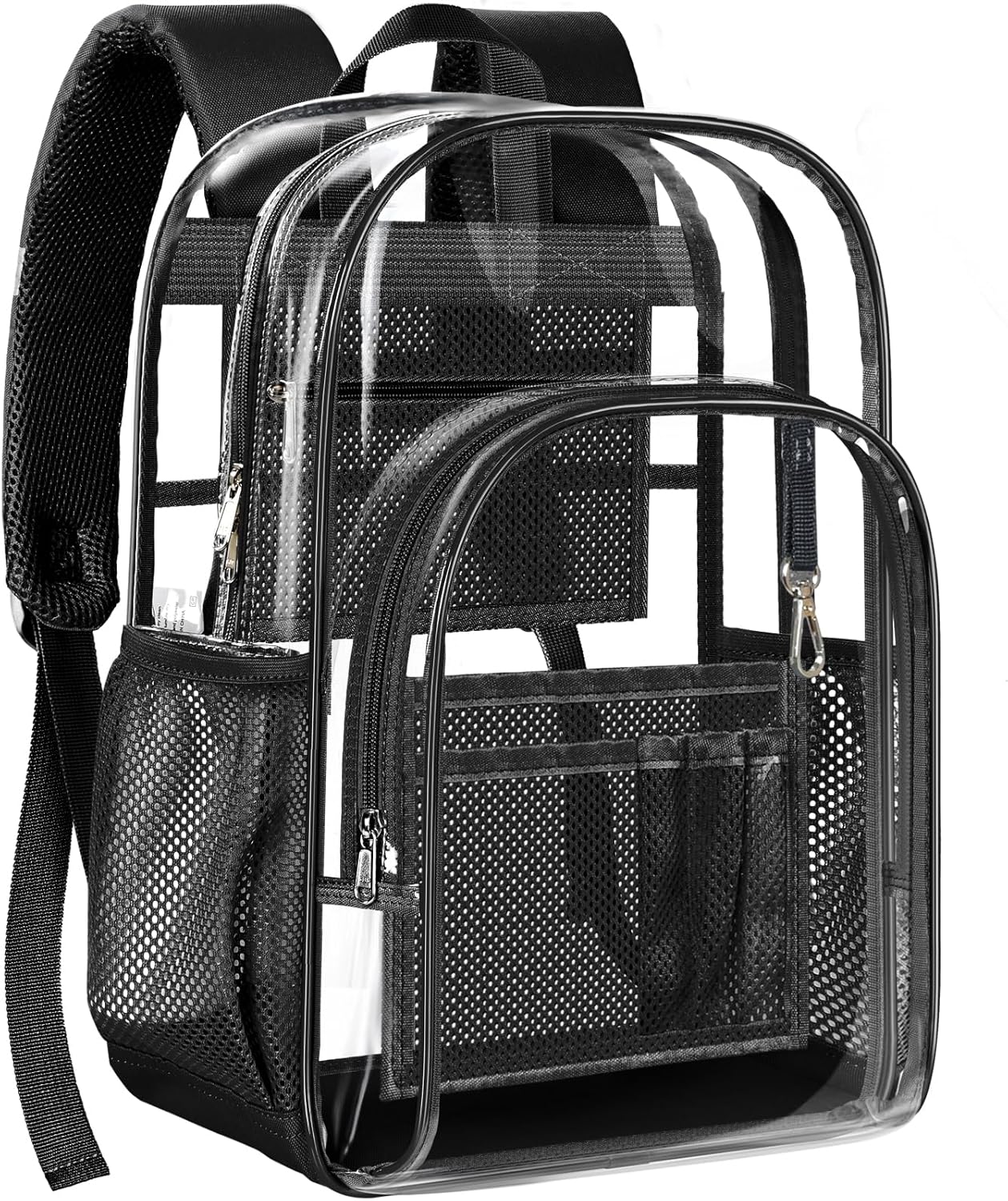 PAMANO Clear Backpack - Heavy Duty Transparent Design with Reinforced Bottom | Ideal for College & Travel