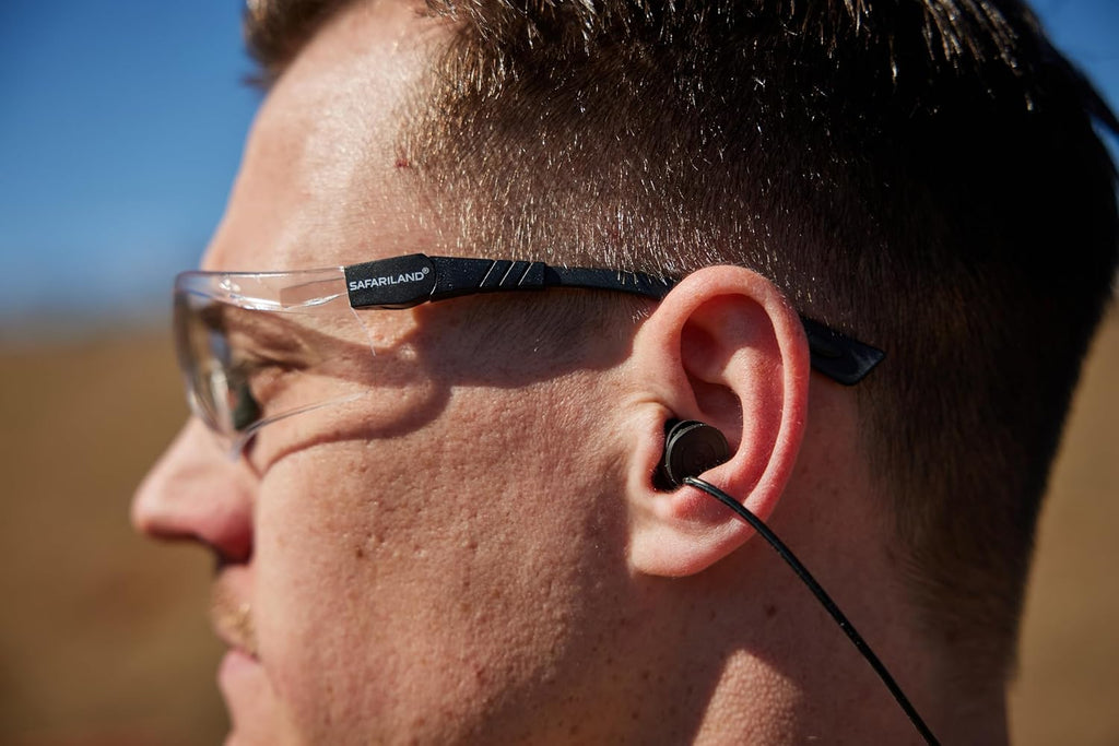 Safariland Pro Impulse Plus Hearing Protection - In-Ear Earplugs with Keychain Case for Shooting & Hunting