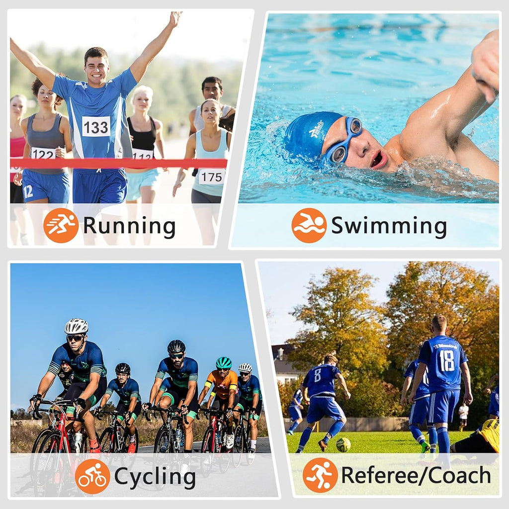 Waterproof Stopwatch - Digital Timer with 10 Lap Split Memory for Sports Activities