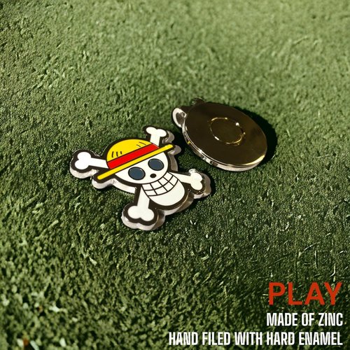 Anime Golf Ball Marker with Magnetic Hat Clip Purple Pink Magnetic Golf Ball Markers and Novelty Hat Clip Set Golf Enamel Golf Ball Marker Cat Golf Ball Marker Cute Accessories Golf Gift (JOLLY)