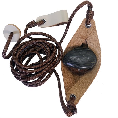 Old-Fashioned Slingshot Rock Sling Tennis Ball Thrower Shepherds Sling (2packs)