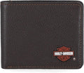 Harley-Davidson Genuine Leather RFID Blocking Wallet - Stylish & Secure Design