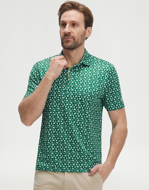M MAELREG Men's Golf Shirt - Performance Moisture-Wicking Short Sleeve Polo | Casual Sport Collared Design