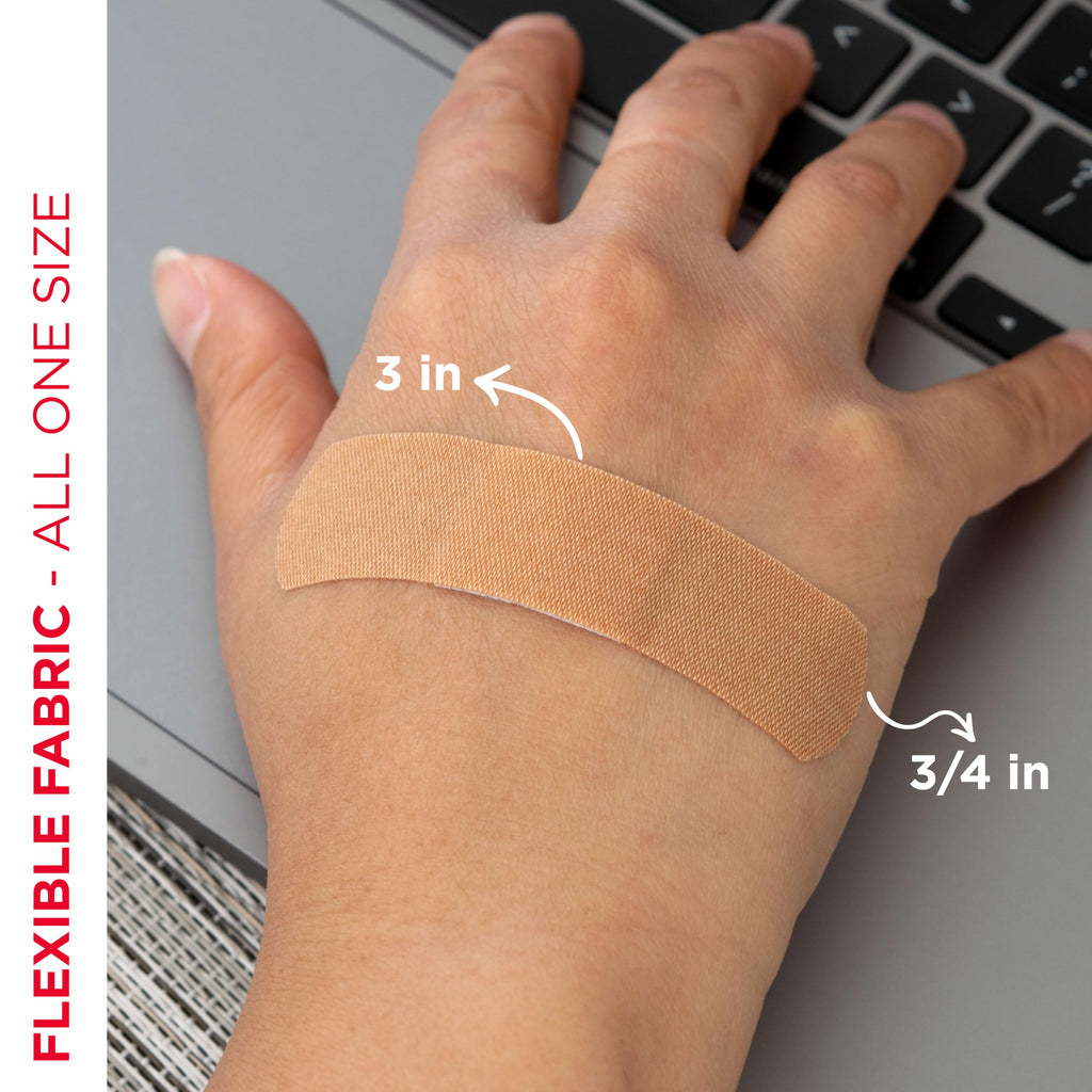 Band-Aid Brand Flexible Fabric Adhesive Bandages, Comfortable Flexible Protection & Wound Care of Minor Cuts & Scrapes, Quilt-Aid Technology to Cushion Painful Wounds, All One Size, 30 ct