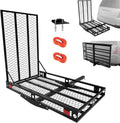 ERGOMASTER Hitch Cargo Carrier - Folding Ramp for Mobility Scooters & Wheelchairs | 49" x 28" Size