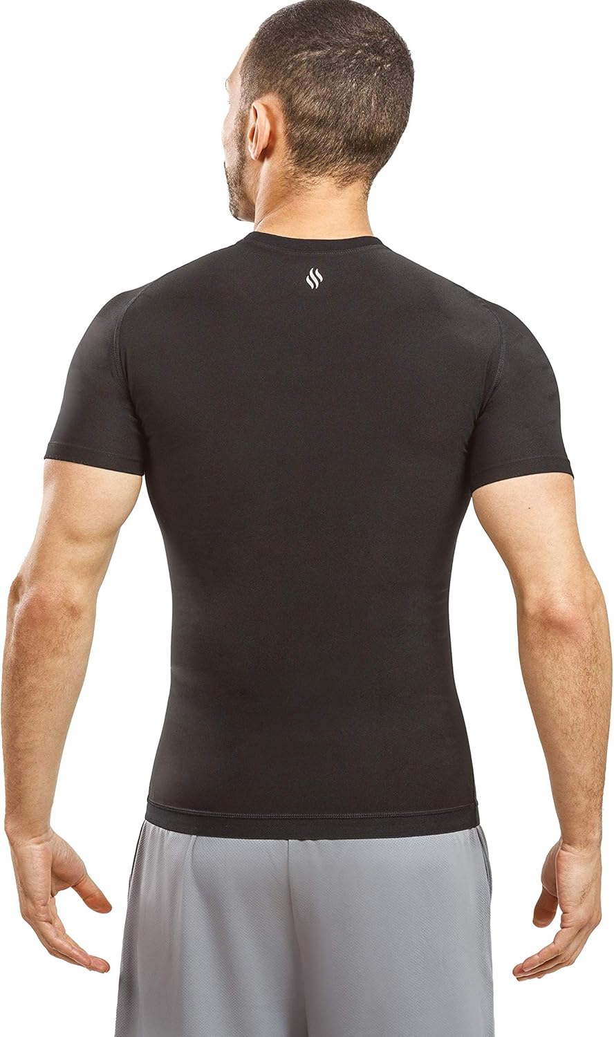 Sweat Shaper Men's Sauna Suit Shirt - Short Sleeve Compression Athletic Tee for Enhanced Performance