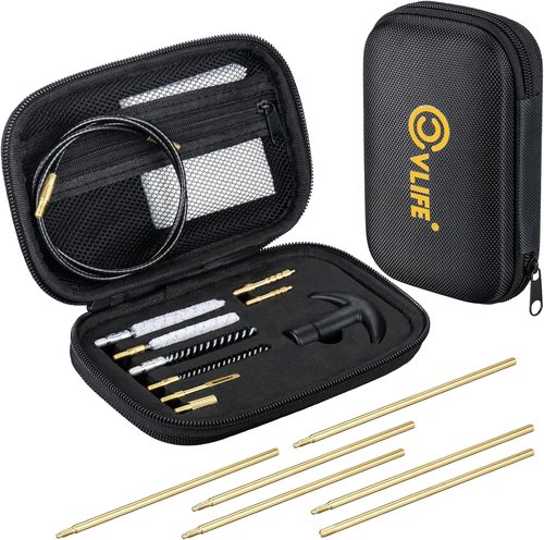 CVLIFE Gun Cleaning Kit - Universal Cleaning Solution for .177, .22, 9mm, .357, .40, .45 | Complete Set for Rifles & Handguns