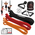 Rubberbanditz Resistance Bands Workout Kit (8 pcs) | Exercise Bands, Door Anchor, Handles, Carry Bag, Straps | Resistance Training, Physical Therapy (5-200lbs) | 1.5 lbs (0.7 kg) Standard Package