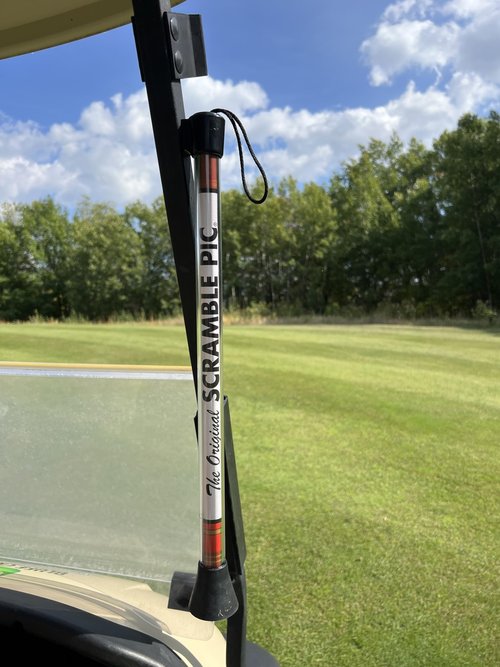 No Worry Sports Original Scramble Pic Golf Ball Retriever with Suction Cup End and Magnetic Cart Fastener