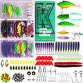 Fishing Lures | 110-Piece Tackle Box Kit with Crankbaits, Spoons, Worms & Accessories for Bass, Walleye, Trout