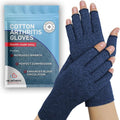 Doctor Developed Compression Gloves - Open-Finger Arthritis Relief for Men & Women | Comfortable Fit