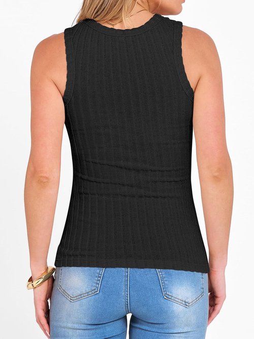 ANRABESS High Neck Tank Tops - Women's Sleeveless Summer Shirts | Soft Slim Fit Racerback Design
