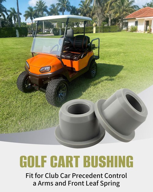50Pcs Golf Cart Bushing 102956201 Fit for Club Car Precedent Control A Arms Front Leaf Spring, Replacement 1022874011, Gray