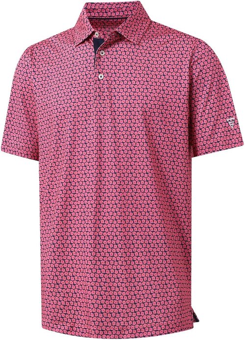 M MAELREG Men's Golf Shirt - Short Sleeve Moisture-Wicking Performance Polo | Stylish Print Design