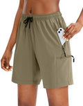 SANTINY Women's Quick-Dry Hiking Cargo Shorts - Lightweight Athletic Summer Shorts with Zipper Pockets | 5''/7''/9'' Sizes