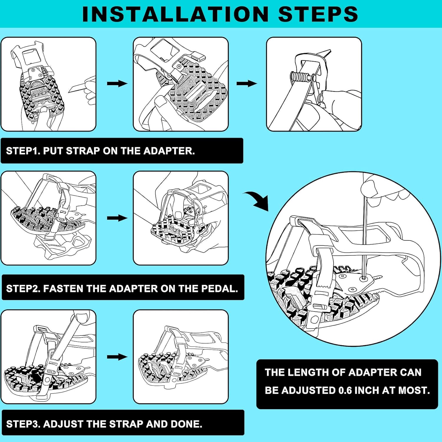 Skiennix Friendship Toe Cages - Convert Look Delta Pedals to Toe Clip Cages for Regular Shoes