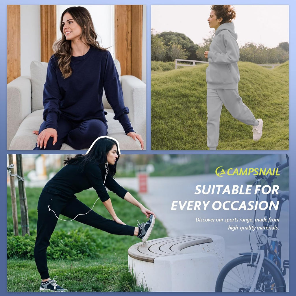 Skiennix Joggers for Women - Lightweight Comfy Sweatpants with Pockets | Perfect for Workout & Travel