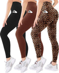 Blisset High Waisted Leggings for Women - Soft Active Tummy Control | 3 Pack with Pockets for Yoga & Daily Wear