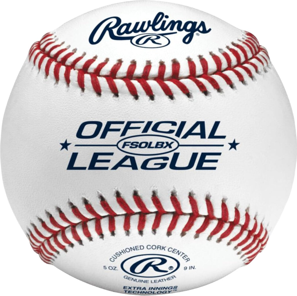 Rawlings Flat Seam Practice Baseballs - High School Quality | 12 Count Pack