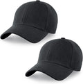 Skiennix 2-Pack Classic Structured Baseball Caps - Adjustable Snapback for Custom Embroidery | Outdoor & Work Use
