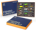 41 Pcs Fishing Lures Kit - Premium All-in-One Tackle Box for Bass, Trout & Pike | Ideal Gift for Beginners & Dads