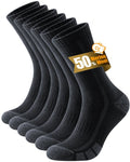 RUIXUE Merino Wool Hiking Socks for Men Women | OEKO-TEX & GRS Certified | Seamless Toe, Terry Cushioned, Odor-Resistant, Breathable Soft Stretch Thermal Warm Boot Sock - 3 Pairs