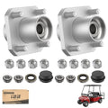 10L0L 2 Pack Front Wheel Hub Assembly for Club Car DS Golf Cart 1974-2003, Replace OEM 1011892, 11011102, 1011153, 1011889, 1011894