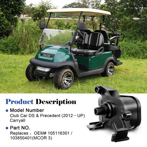 Gaoerfu-CP MCOR 4 Throttle Potentiometer for Club Car DS/Carryall & Precedent 2012-up, Potentiometer Accelerator, OEM# 105116301, 103850401(MCOR 3)